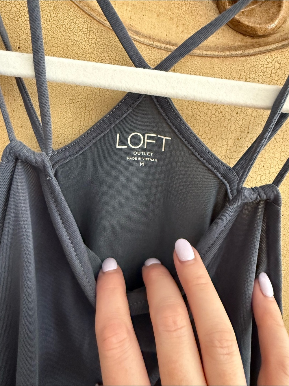 LOFT Steel Blue Double-Strap Camisole - Picture 3 of 3